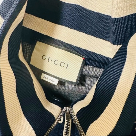 Gucci Navy and White Patterned Jacket - Picture 3 of 7